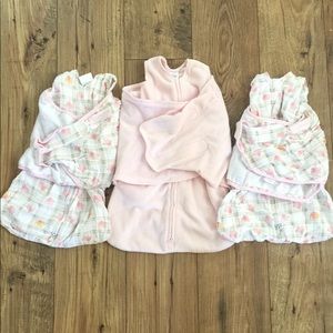 🌻3 baby girl Halo Sleepsacks: newborn🌻